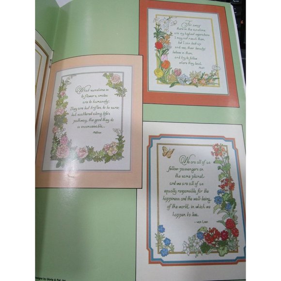 Gardens of the Mind Counted Cross Stitch Patterns Gloria & Pat 1983 Book 19 GUC - Picture 9 of 12